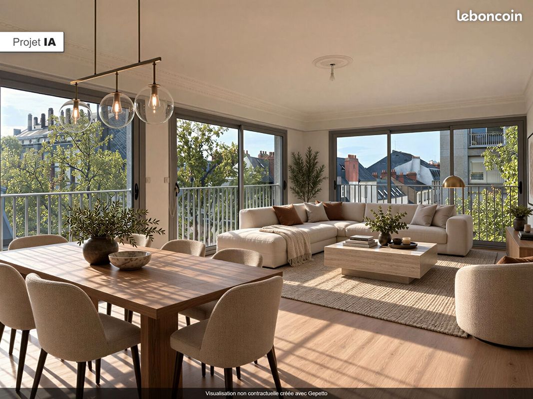 Appartement 4 pièces 114 m² · à Nantes · 114 m² · 1 900 €/mois