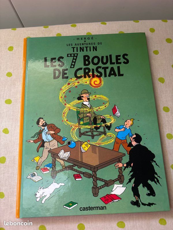 Bande dessinée, les aventures de Tintin, les 7 boules de cristal (image 1)