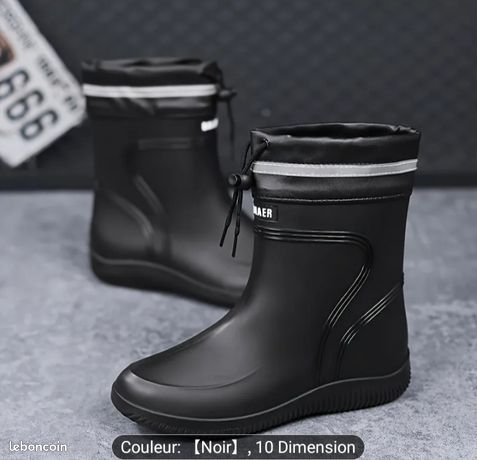 Bottes De Pluie Homme Kapriol Neuves - Taille 45 EU, Vertes En Caoutchouc - Sans Emballage