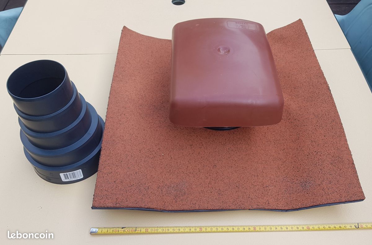 Chapeau de ventilation Ubiflu 2 pour tuile, 100 à 160 mm (image 1)