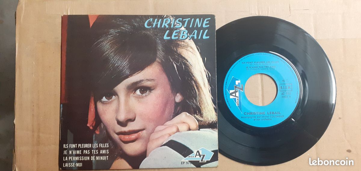 DISQUE VINYLE 45T de CHRISTINE LEBAIL (image 1)