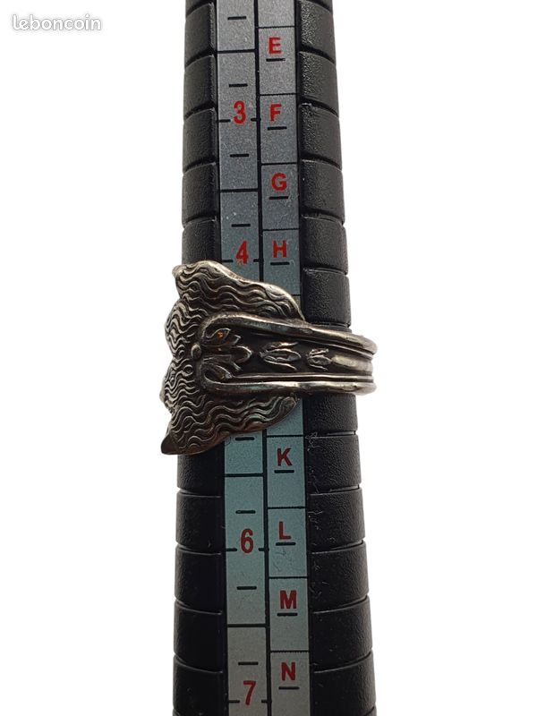 Bague + Pendentif en Argent 950 Millièmes XIXème (image 6)