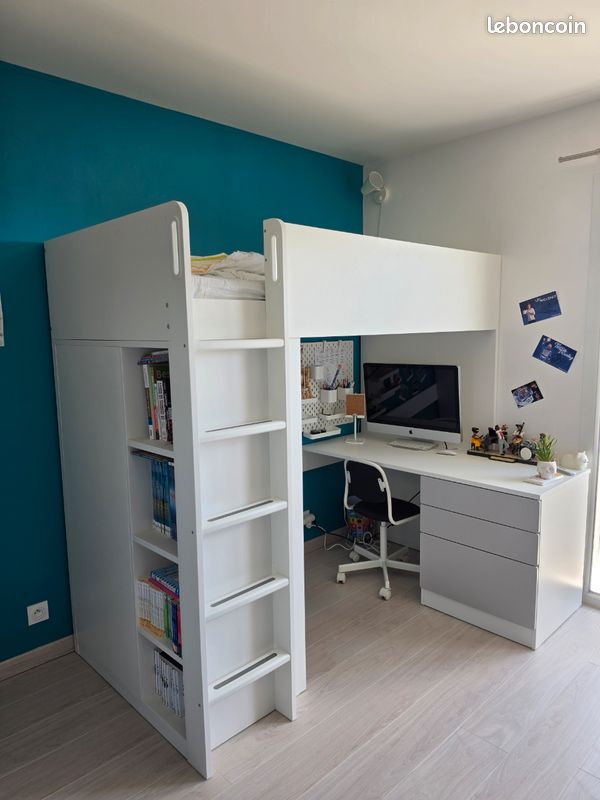 Lit superposé bureau Ikéa (image 1)