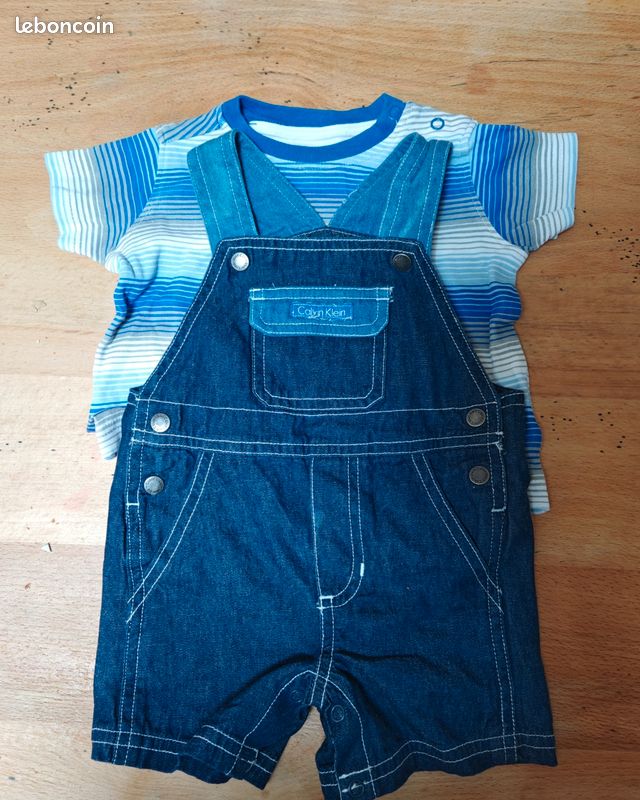 Ensemble bébé mois été Calvin Klein Vêtements bébé