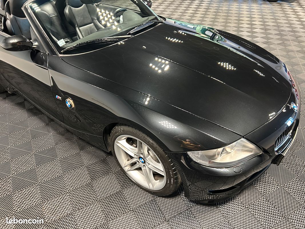 BMW Z4 M Roadster E85 3,2L 343ch BVM6 + 4 PNEUS NEUFS + NOIR SAPHIR + SELLERIE CUIR ÉLECTRIQUE ET CHAUFFANT + REGULATEUR DE VITESSE (image 2)