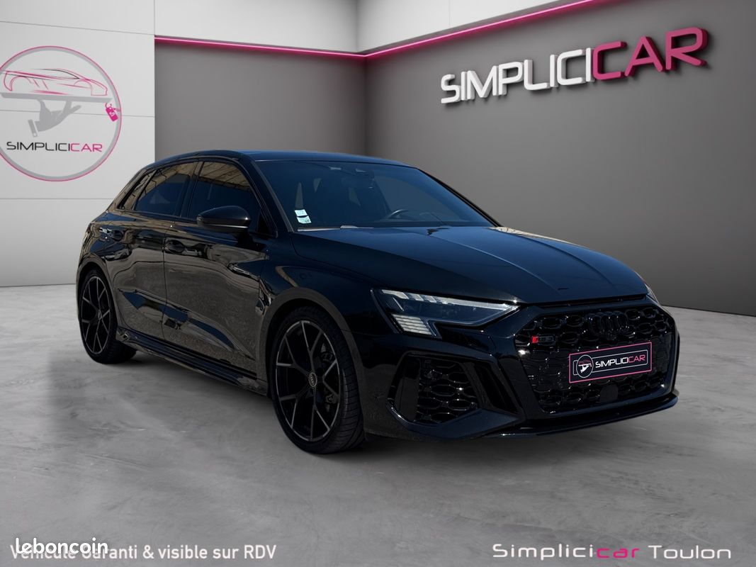 AUDI RS3 SPORTBACK 2.5 TFSI 400cv QUATTRO S TRONIC - Immat France - Malus payé - Garantie 12 mois (image 1)