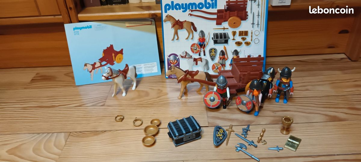Pièce Détachée Playmobil Viking - Mur De Campement (réf. 3151, 4433, 2202), Occasion