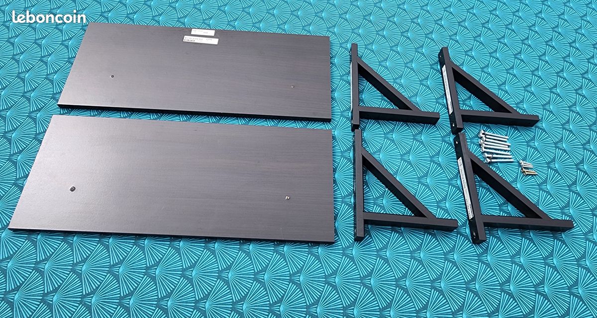 Lot de 2 étagères Ikea EKBY avec équerres (image 9)