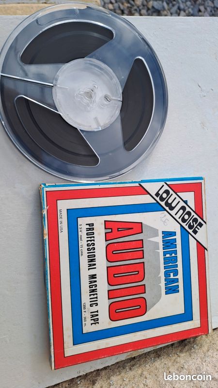 lot de 2 bandes magnétiques bobines alu 26.5 cm SONY