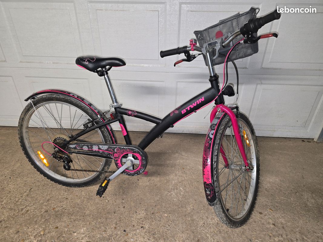 24 Pouces Taille Velo Fille Vélo Fille 24 Pouces Btwin Avec Panier Amovible  Vélos
