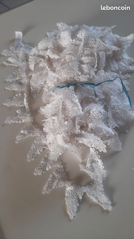 Galon Dentelle Macramé Au Mètre En 3,5 Cm Marron Choco A Coudre. De