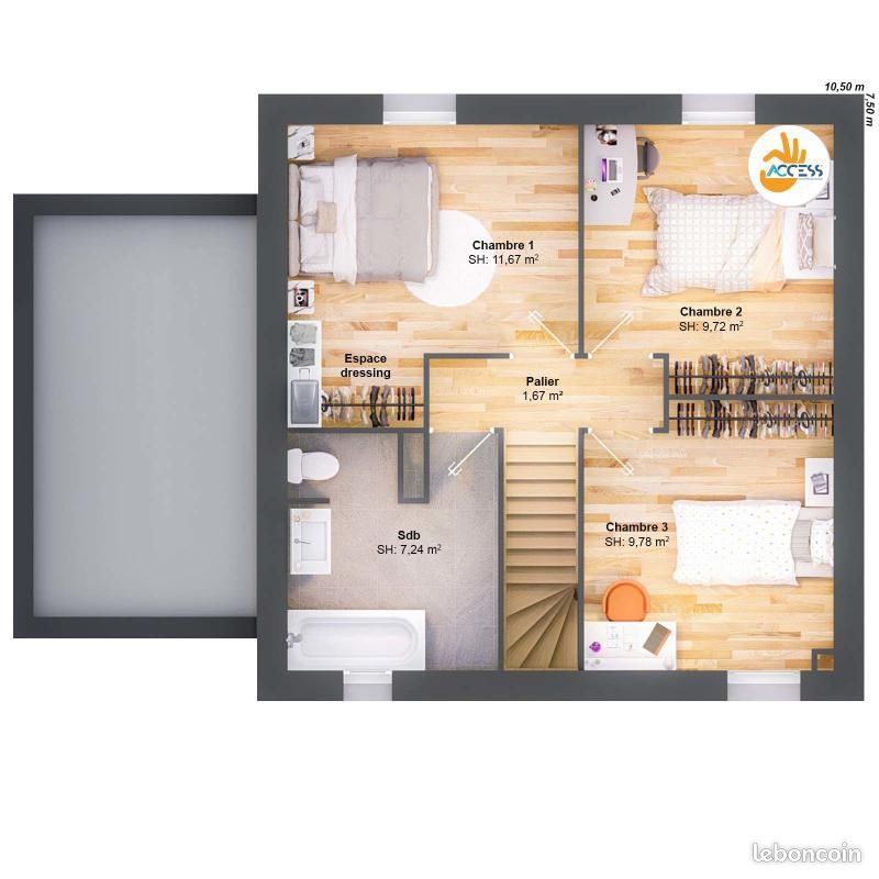 Maison 5 pièces 83 m² (image 8)