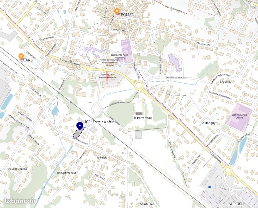 Terrain 427 m² · à Saint-Étienne-de-Montluc · 427 m² · 120 000 €