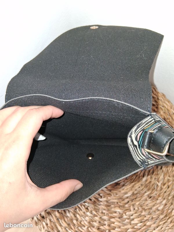 Lot 2 sacs Little Marcel - Sac voyage & Sac bandoulière noir (image 5)