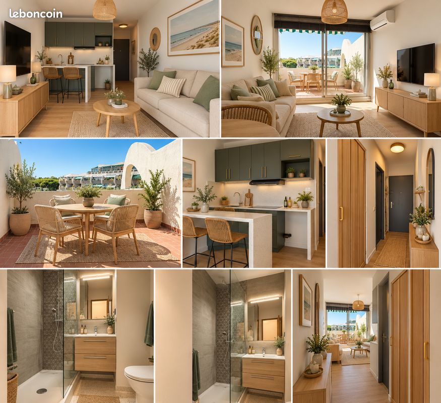 Appartement 1 pièce 20 m² · au Grau-du-Roi · 20,4 m² · 137 000 €