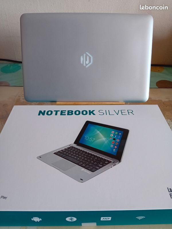 Notebook Danew Silver 32 Go Gris - Ordinateur Portable 10,1" - Android - Neuf Avec Pochette