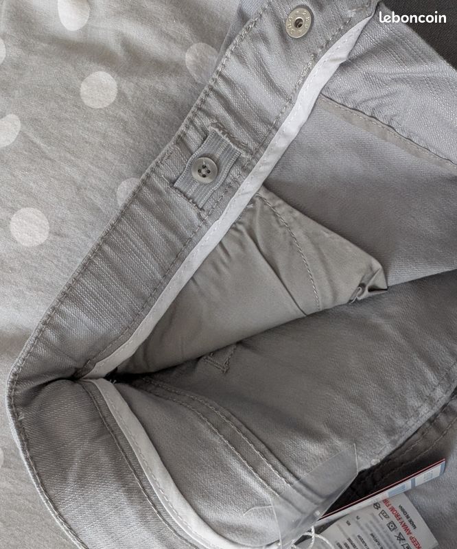 Pantalon Jacadi pour enfant, 12ans (152cm), gris clair, neuf jamais porté, avec étiquette (image 6)