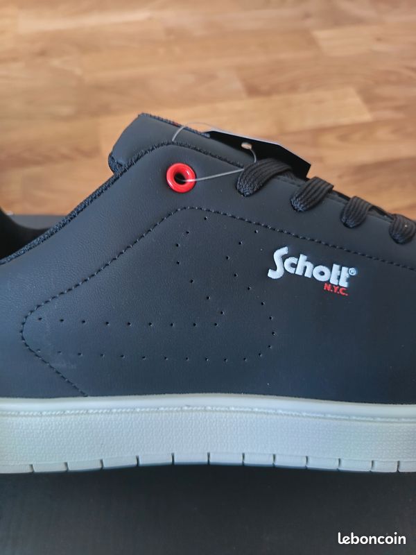 Basket Schott de couleur noir (image 10)