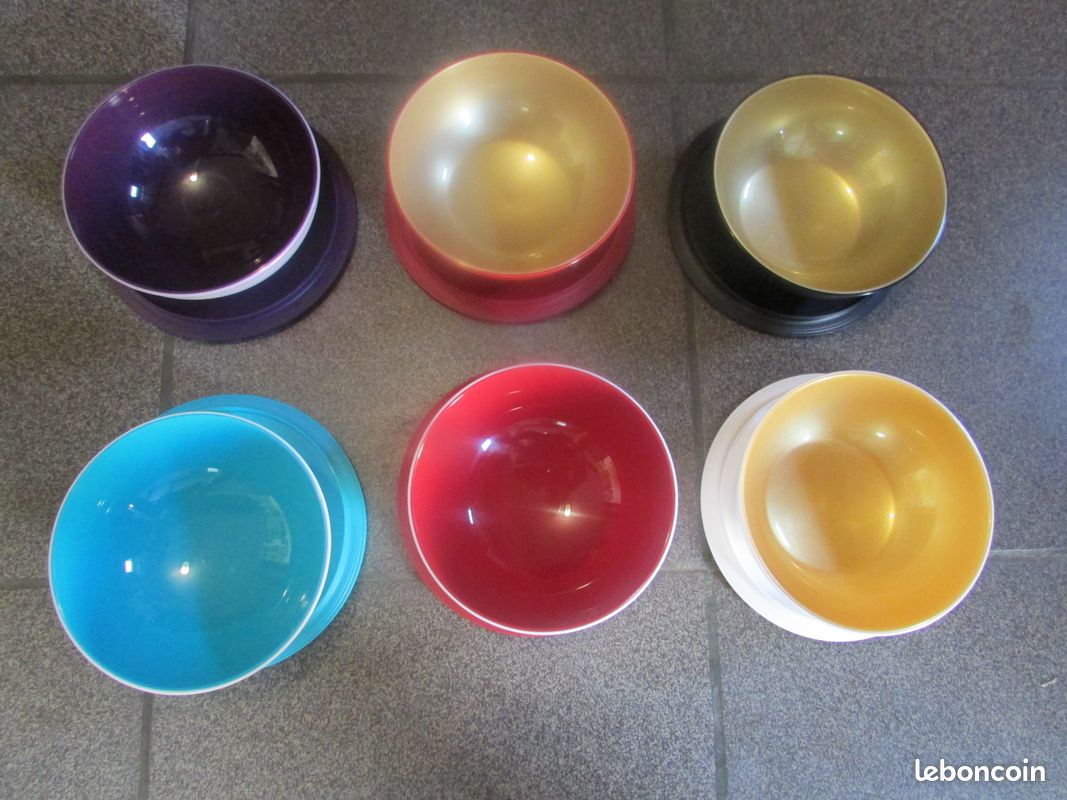 Lot de 6 coupelles Allegra Tupperware 275 ml