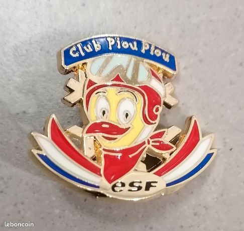 Broche Médaille de Ski ESF Club Piou Piou Récompense