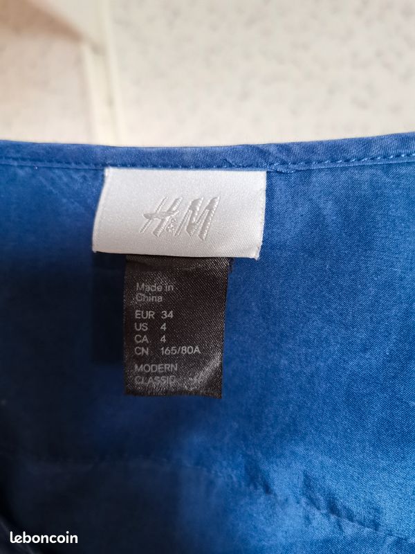 Blouse bleu marine H&M (image 2)