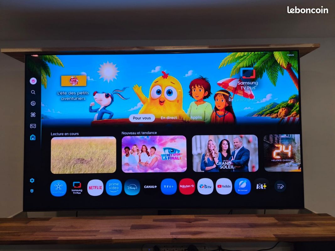 Ensemble TV Samsung OLED 65" (S93D) + Meuble sur mesure avec ascenseur motorisé (image 1)
