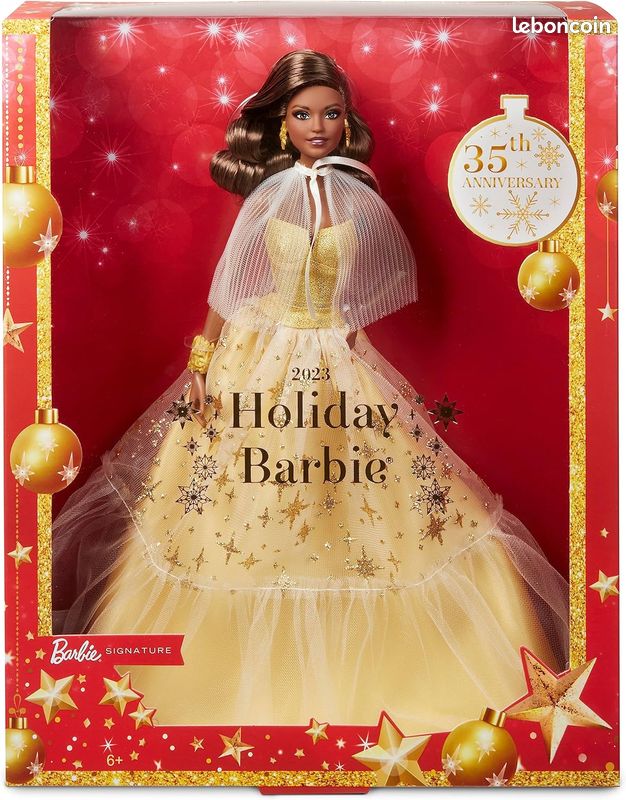 Gown Barbie Noel Brune Holiday Barbie 2018 Brune 2018 Holiday