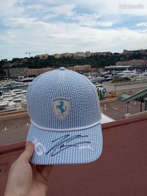 Casquette Charles Leclerc édition Spéciale Monaco GP 2025 – Avec Signature !