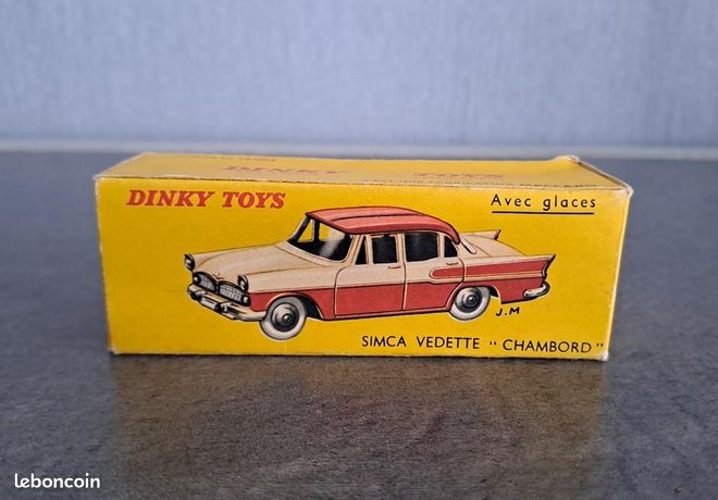 Dinky Toys 24K Simca Chambord Verte – Miniature 1/43 Ancienne, état D'origine