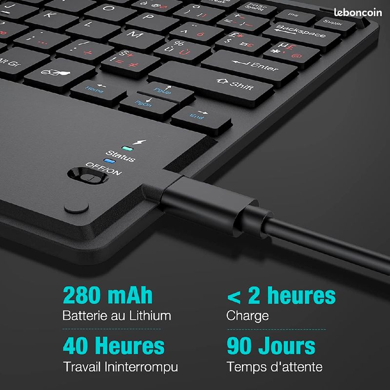 Clavier pour tablette tactile bluetooth (image 2)