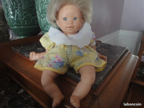 Poupee Héloïse Blonde COROLLE DE COLLECTION Signée 1987 30 cm