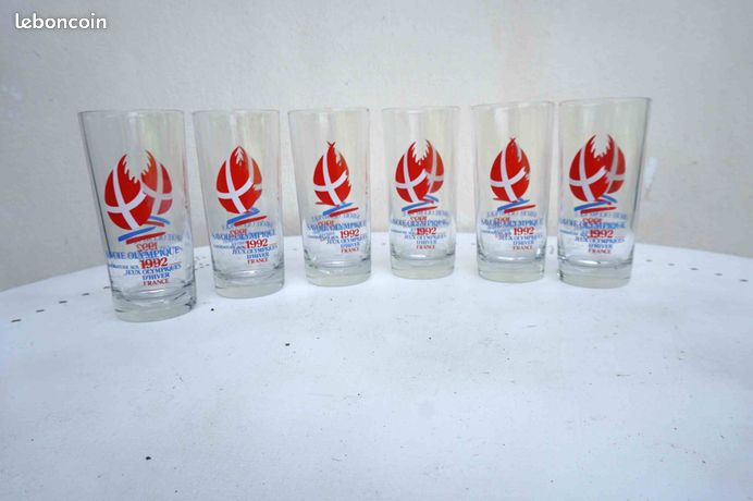 Verre jeux olympiques Albertville 92 - Collection