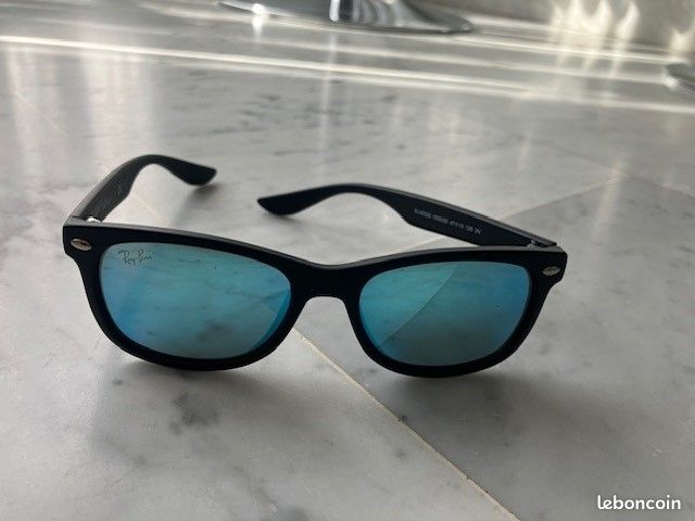 De Soleil Ray Ban Miroir Bleu Lunette De Soleil Ronde Miroir Bleu