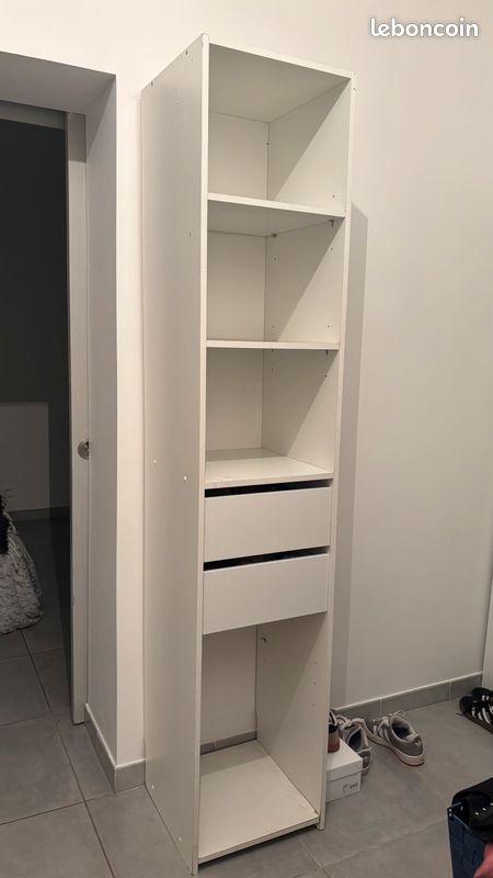 Colonne de dressing blanche IKEA – 200x40x40 cm (image 1)