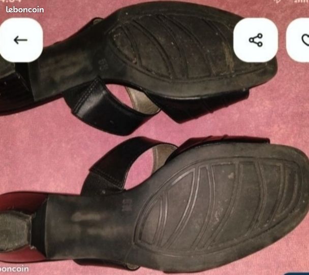 Sandales femme cuir taille 38 marque JANA (chaussure Fabrication