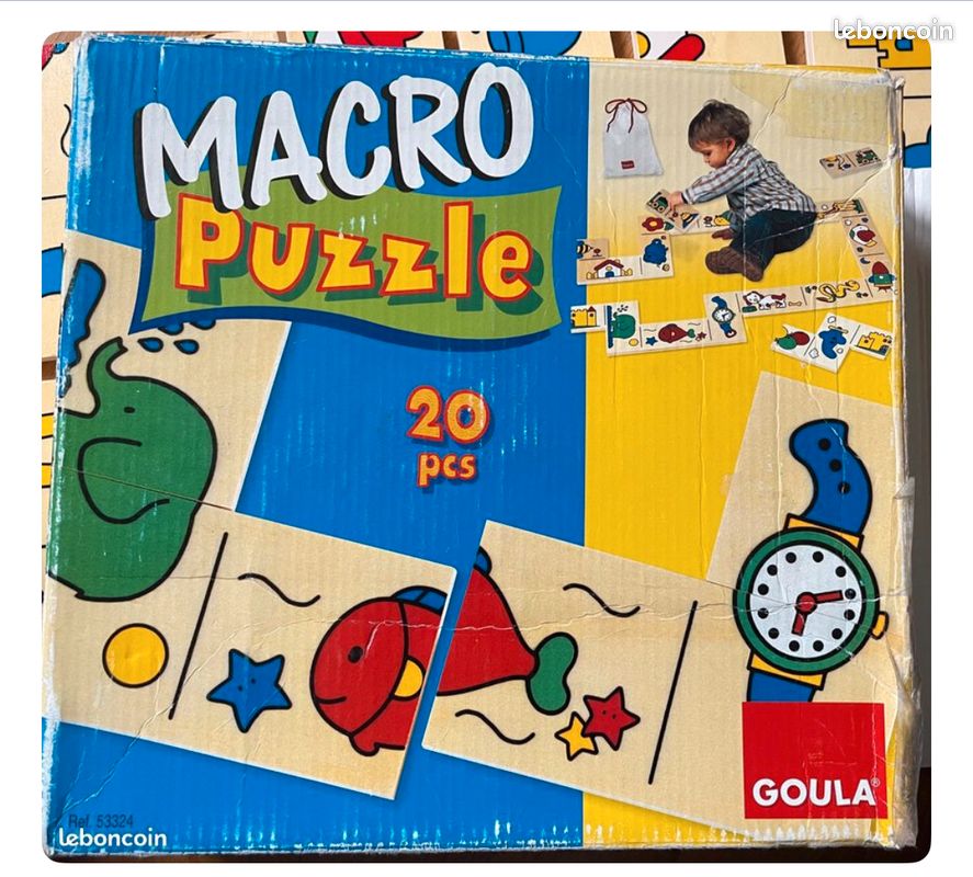 Dominos : macro puzzle 20 pièces (image 1)