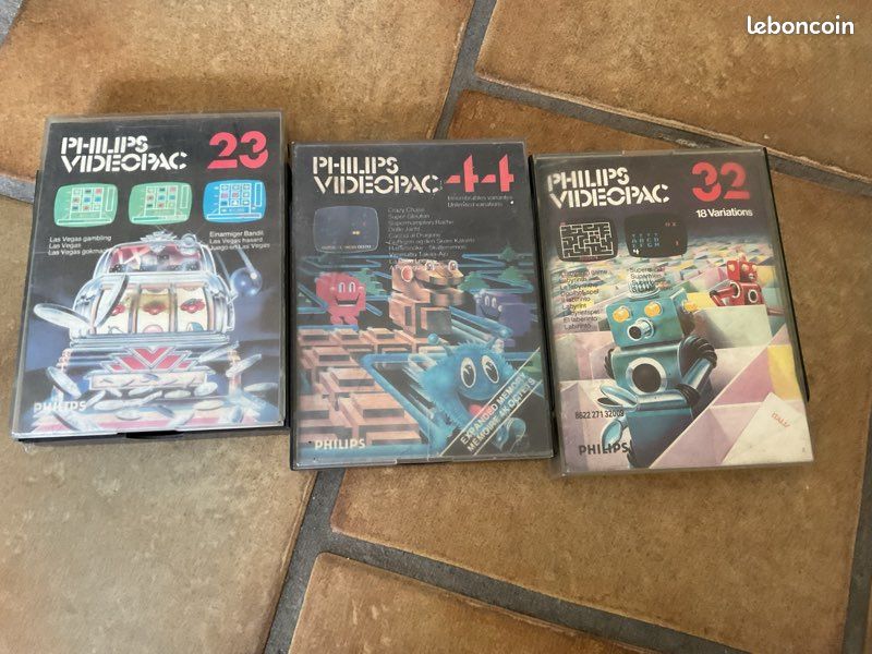 LOT 3 JEUX Philips Videopac Cartouches 2/29/38 EUR 24,90 - FR