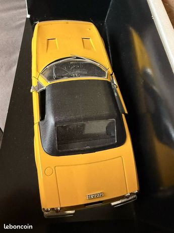Solido Prestige 8018 – Ferrari 365 GTS Cabriolet Jaune – Échelle 1/18 – Occasion Boîte Abîmée