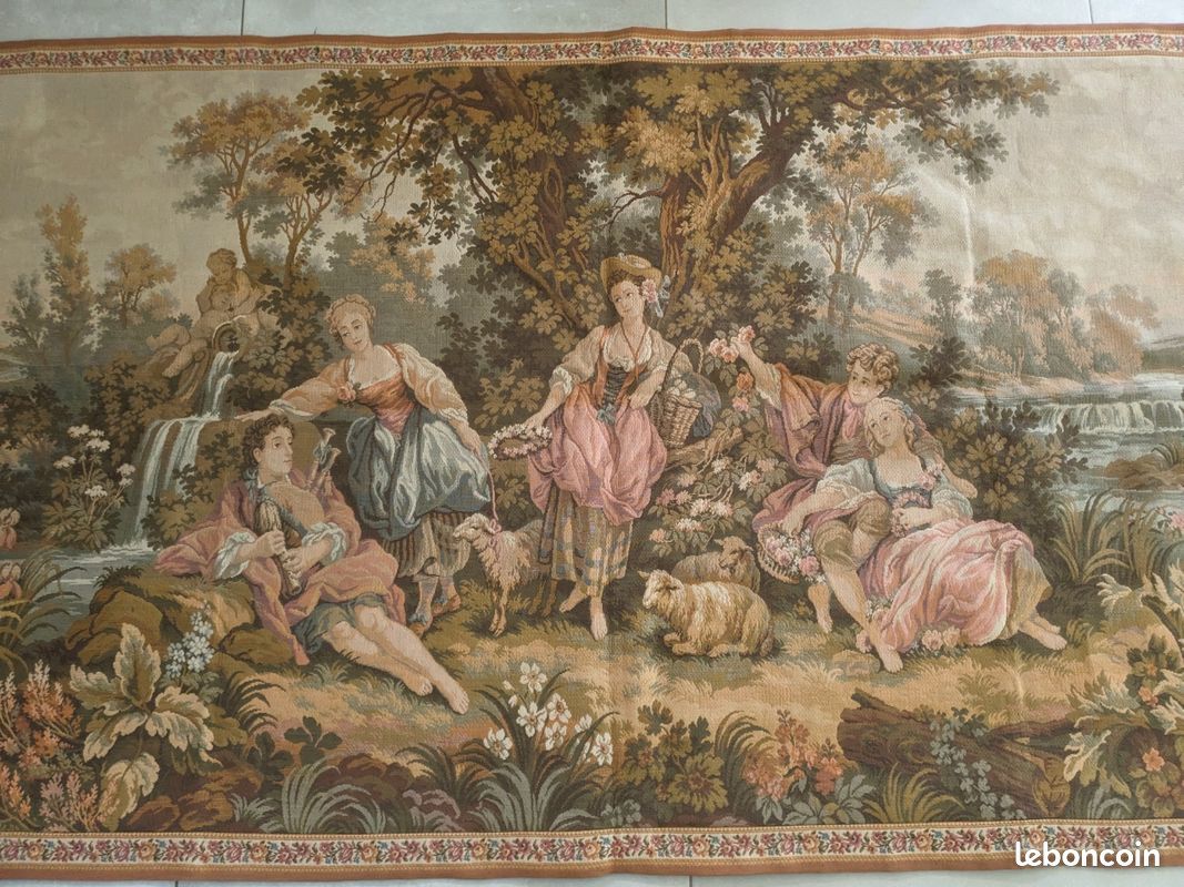Grande Tapisserie Murale Gobelin Style Baroque - Neuf