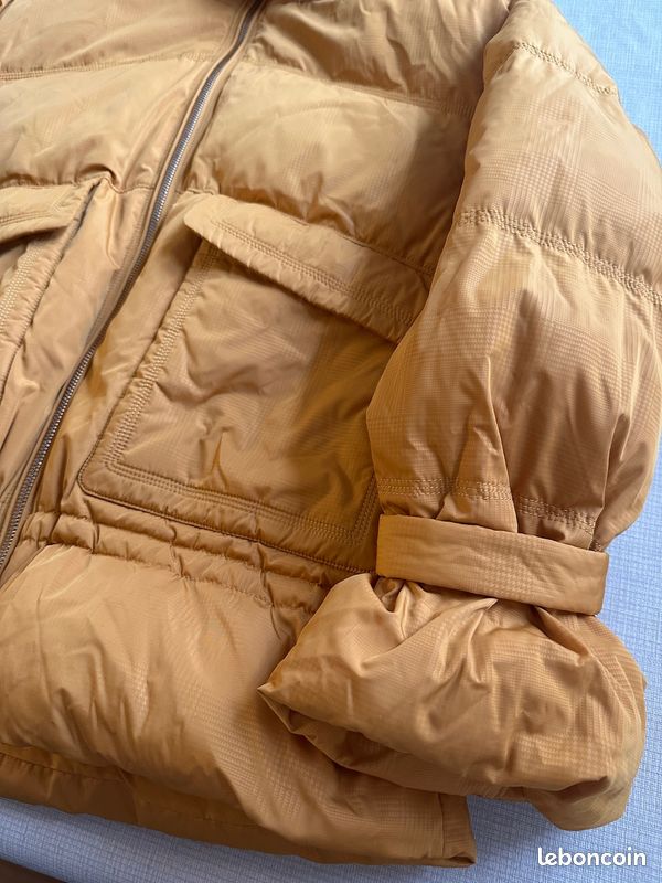 Doudoune Chevignon Moutarde Taille M - Plumes D'oies - Portée 2 Fois, Comme Neuve !