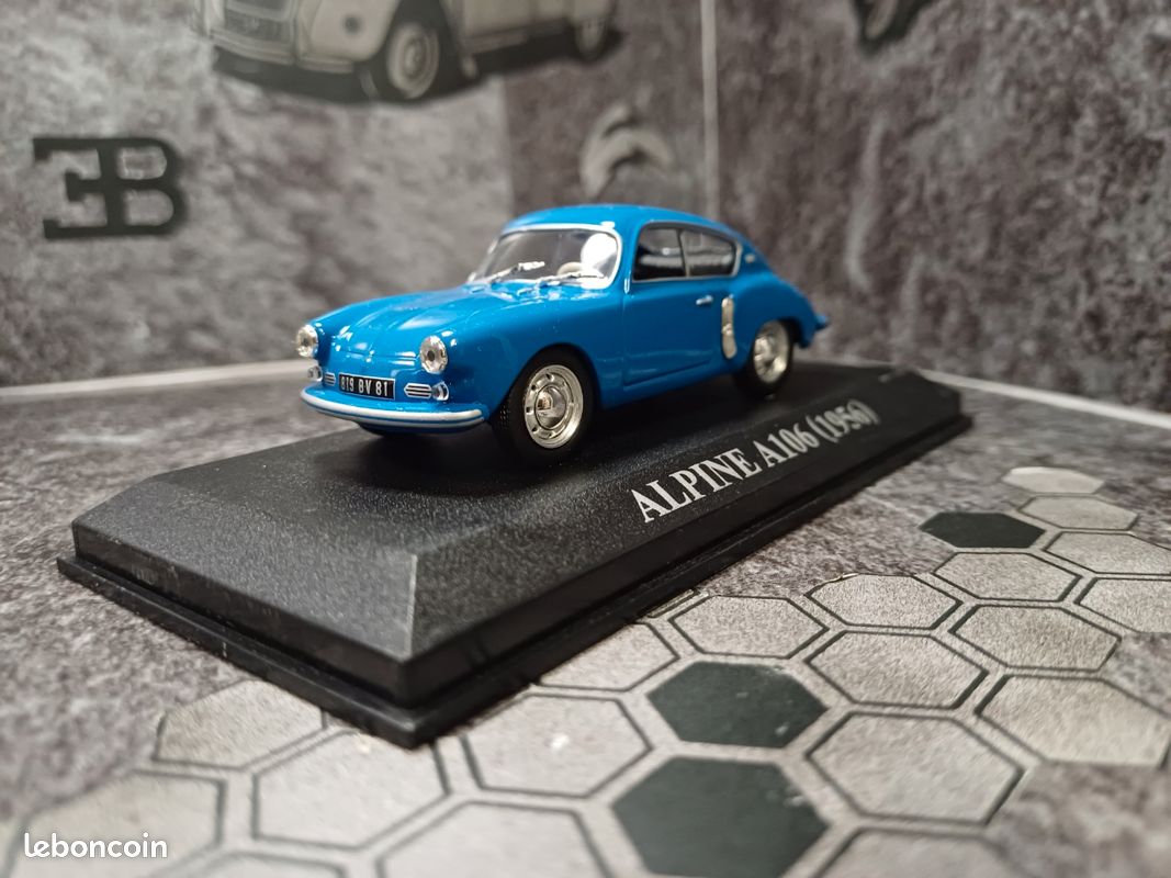 1/43-HACHETTE COLLECTION-RALLYE-ALPINE A106-TOUR De France Auto 1958