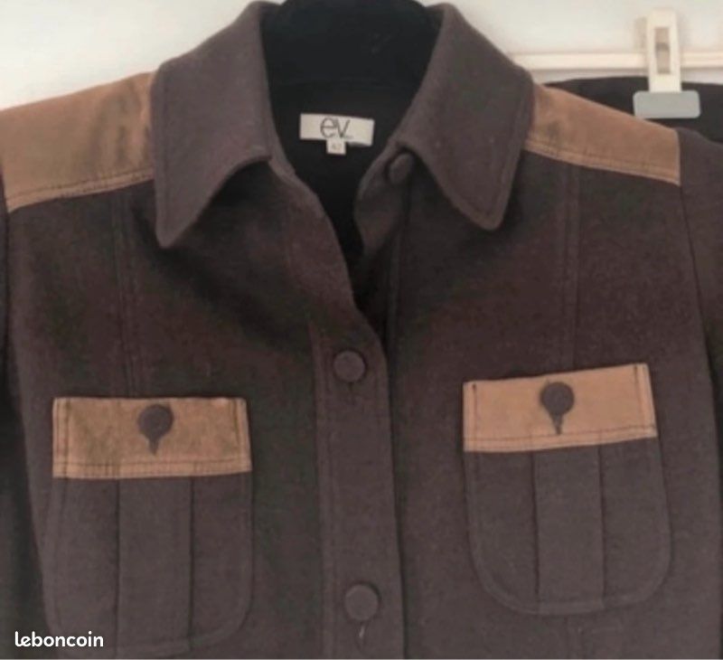 Veste Et Vous Marron en Laine 42 (image 2)