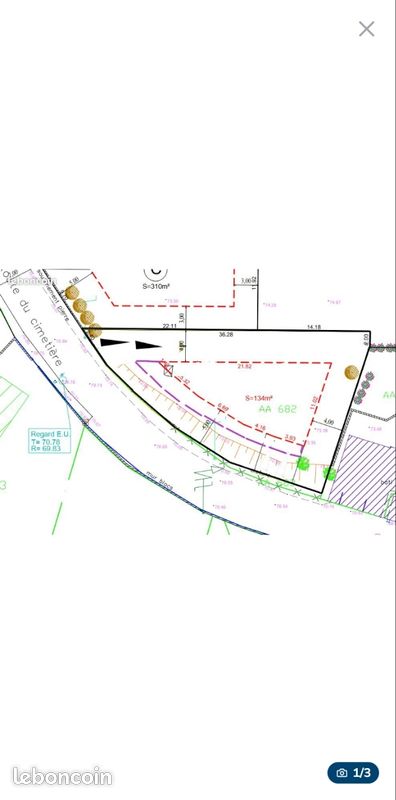 Parcelle viabilisée de 466m2 · à Cases-de-Pène · 100 000 €