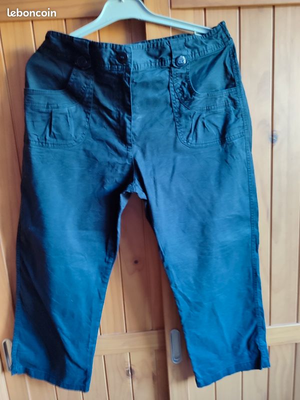 Pantacourt 7/8 noir La blanche porte 44 Vêtements