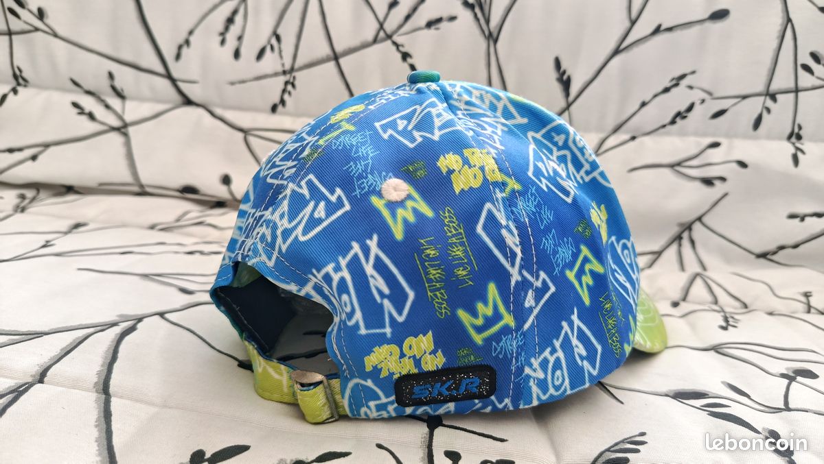 Casquette SK.R bleu/vert (image 4)