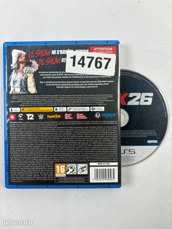 WWE 2k26 - Jeu PlayStation 5 #A14767 (image 2)