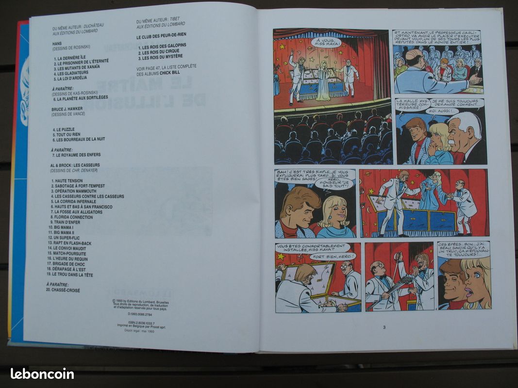 RIC HOCHET - le maitre de l'illusion - VENDU (image 3)