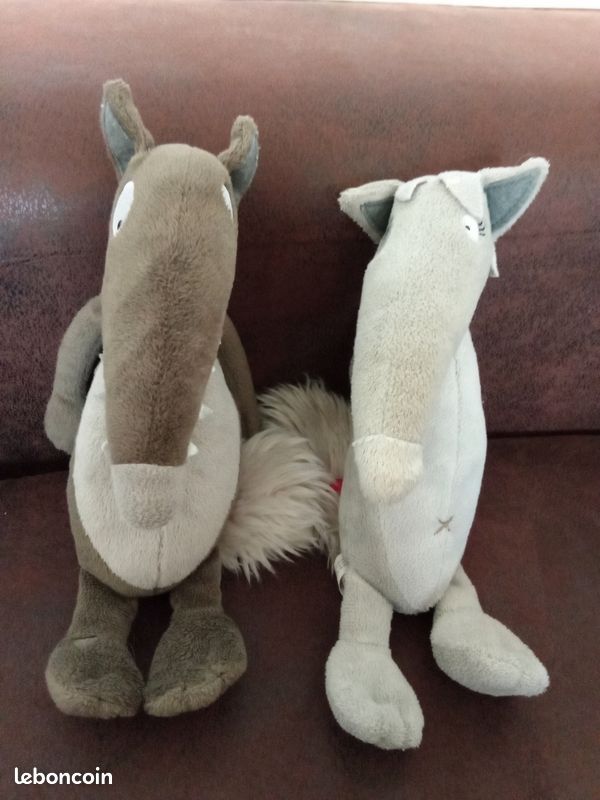 Peluche loup et louve Éditions Auzou 2016 Jeux Jouets