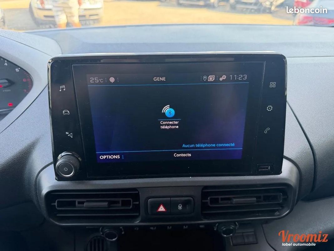 Peugeot Partner Vu FOURGON LONG 950kg Blue-HDI 100 CH Clim GPS 2022 TVA RÉCUPÉRABLE 8490 TTC (image 23)