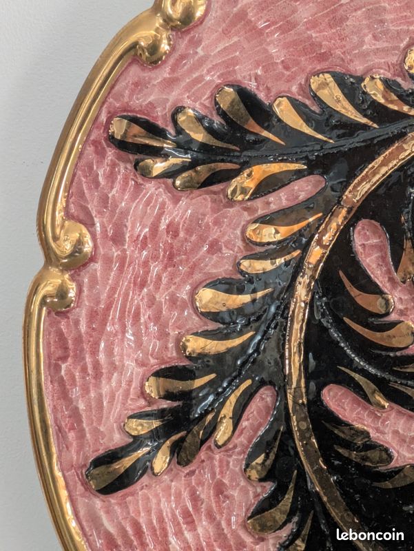 Broche En émail Champlevé Type Vallauris - Années 1950/1960 - Signée (S L ?)